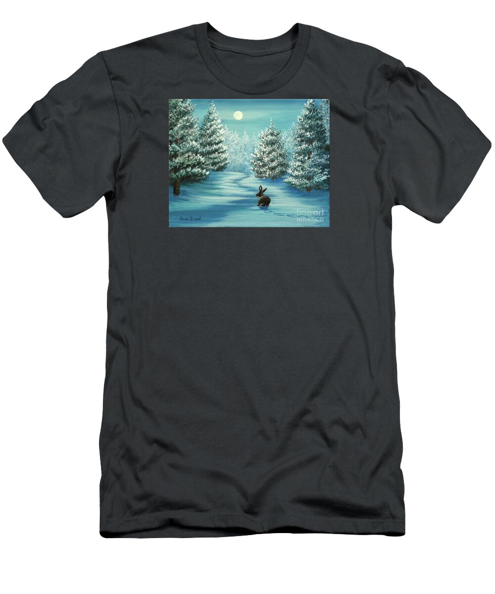 Moonlighting T-Shirt featuring the painting Moonlighting by Sarah Irland