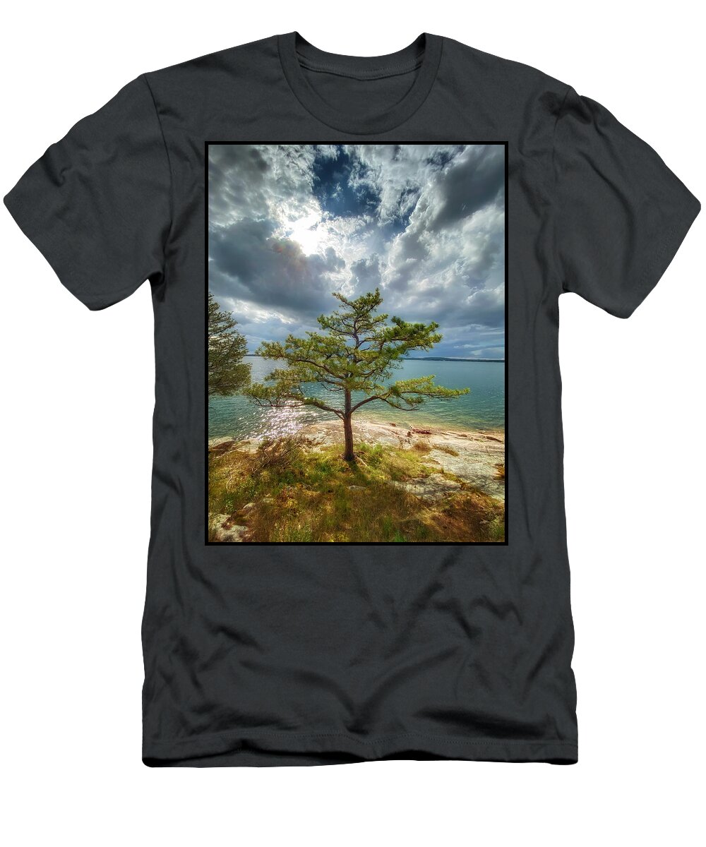 Island T-Shirt featuring the photograph Morgan Island by Robert Dann