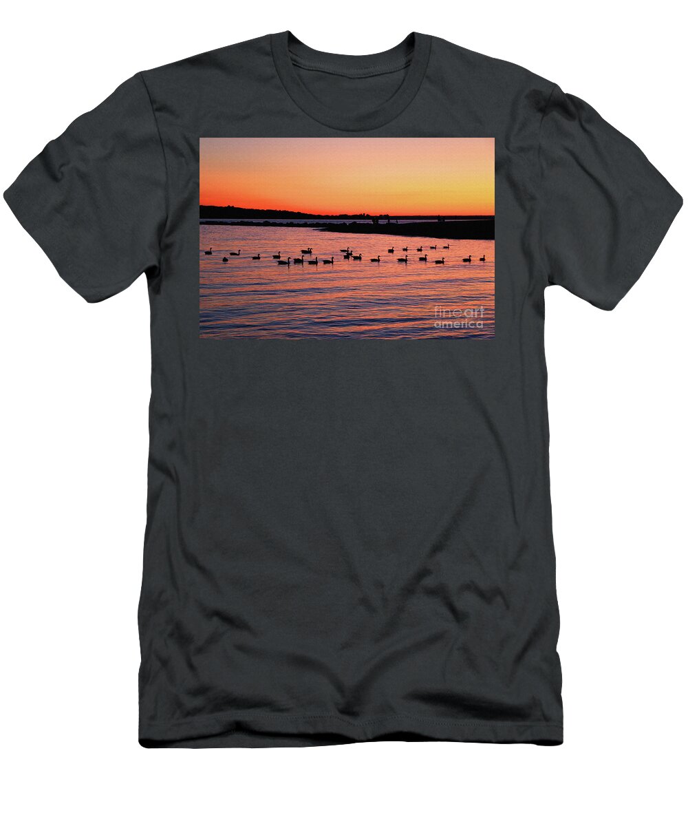Sunrise T-Shirt featuring the photograph Morgan Memorial Park by Jeff Breiman