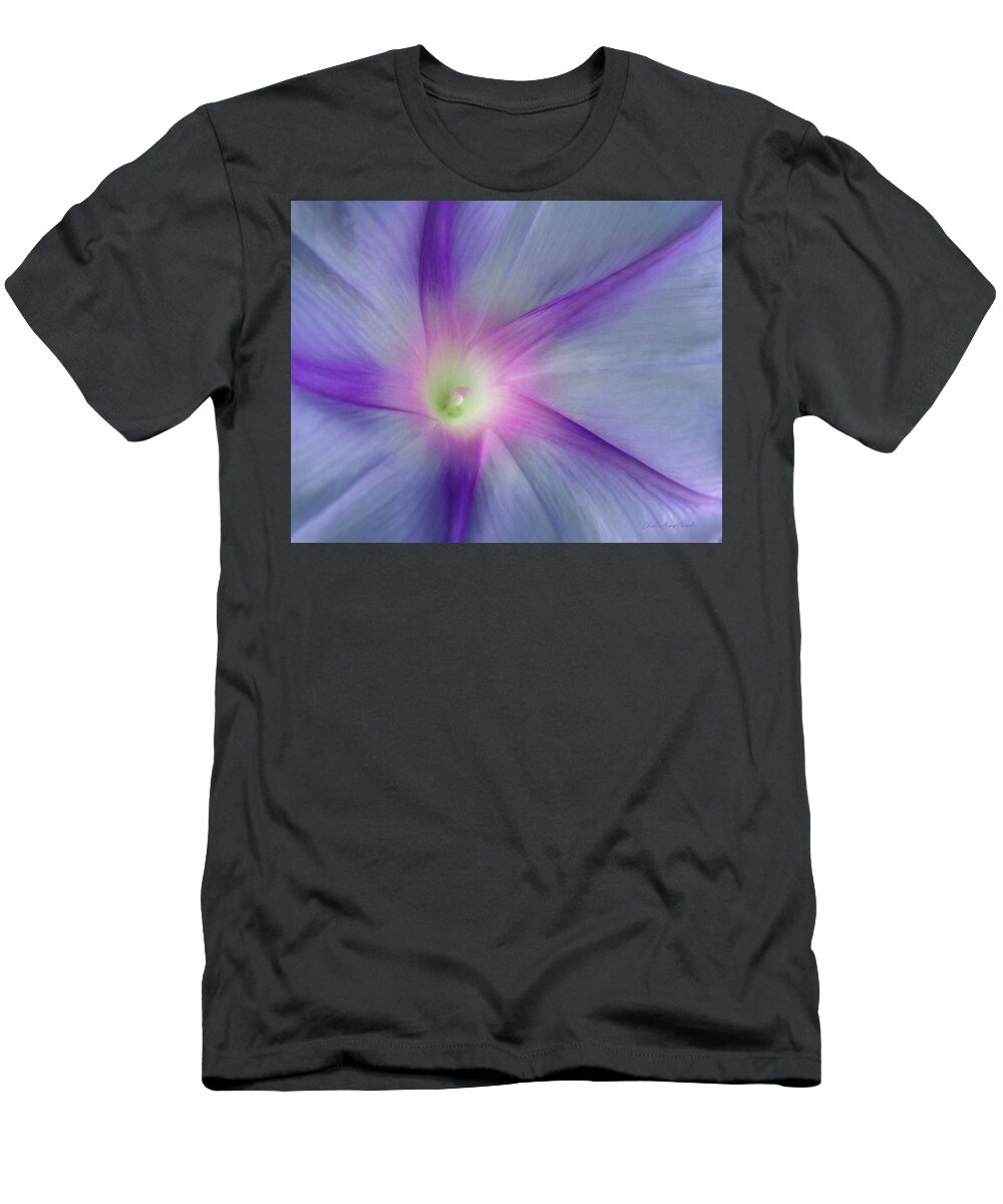  T-Shirt featuring the photograph Morning Glory Star by ChelleAnne Paradis