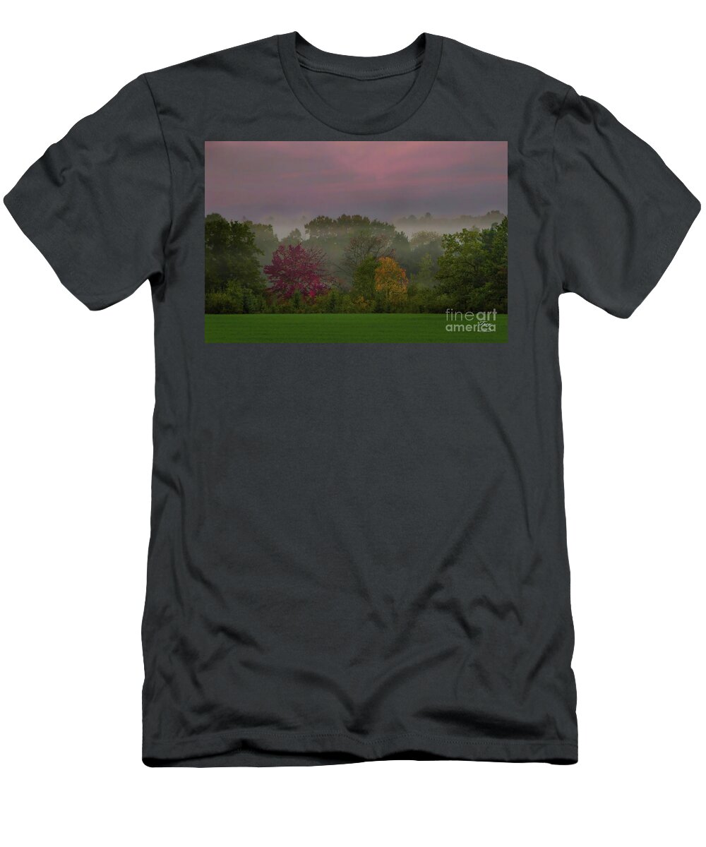 Fall T-Shirt featuring the photograph Morning Has Broken by Trey Foerster