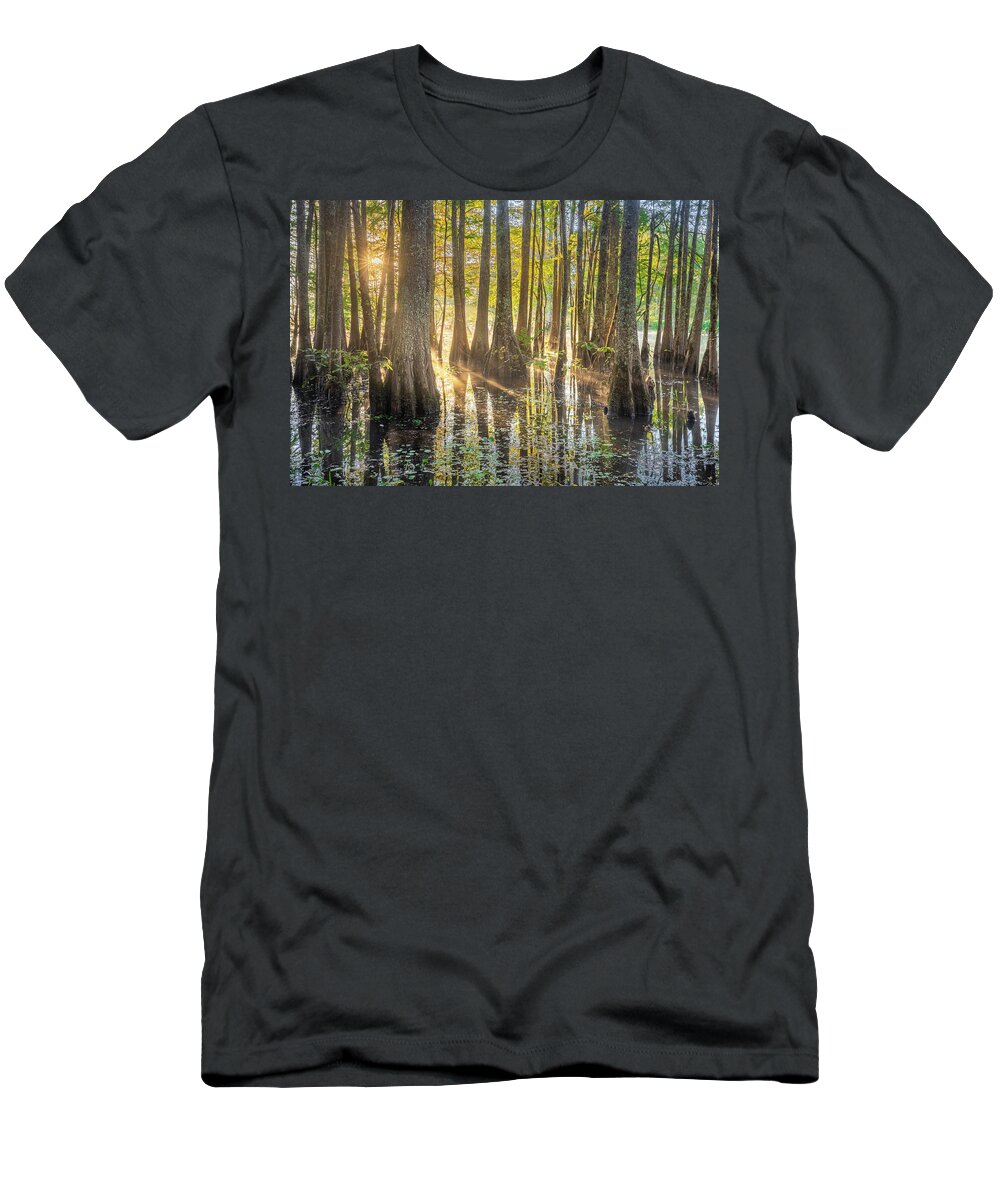 Noxubee National Wildlife Refuge T-Shirt featuring the photograph Morning Light At Noxubee National Wildlife Refuge by Jordan Hill