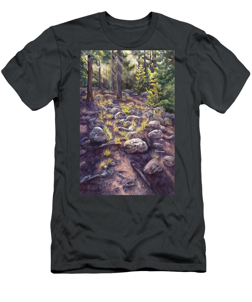 Artist T-Shirt featuring the painting Morning Light by Joan Wolbier