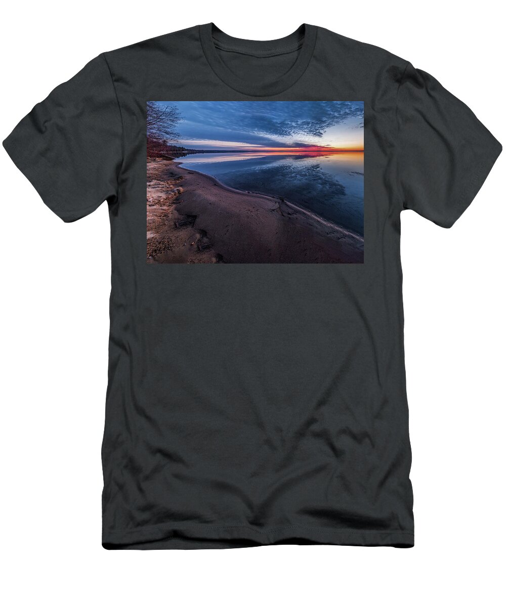 Landscape T-Shirt featuring the photograph Morning shore by Joe Holley