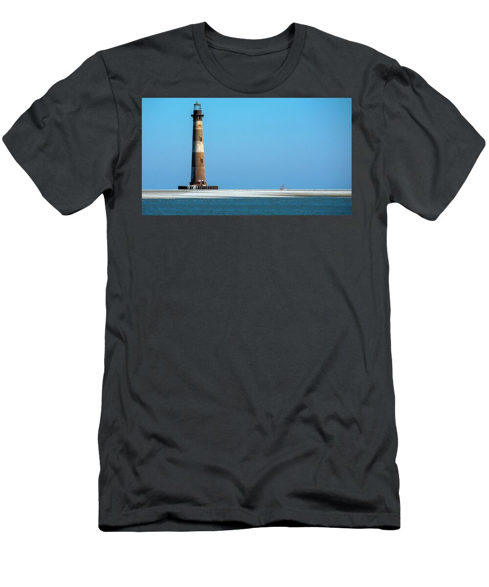 Morris Island T-Shirt featuring the photograph Morris Island Lighthouse 3 by WAZgriffin Digital