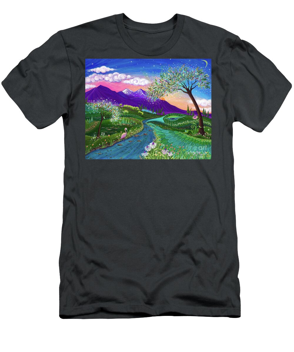 Mother Earth T-Shirt featuring the painting Mother Earth by Tanielle Childers