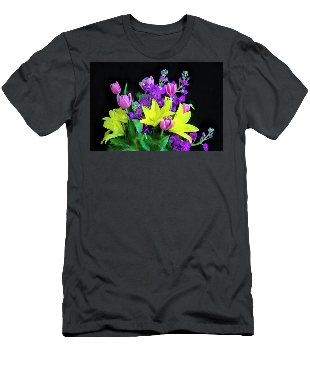 Mothers Day Bouquet T-Shirt featuring the photograph Mothers Day Bouquet x105 by Rich Franco