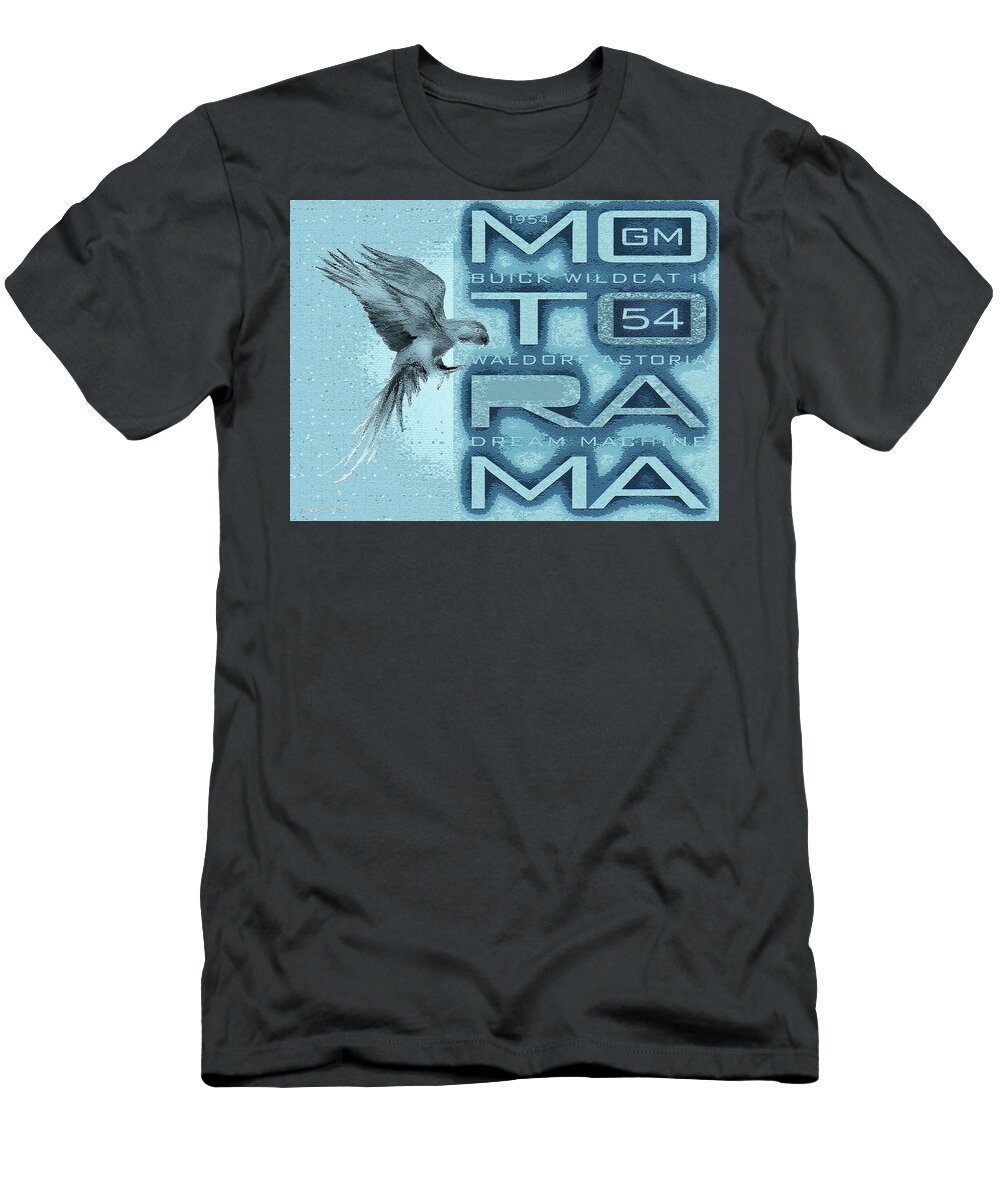 Motorama T-Shirt featuring the digital art Motorama / 54 Buick Wildcat II by David Squibb