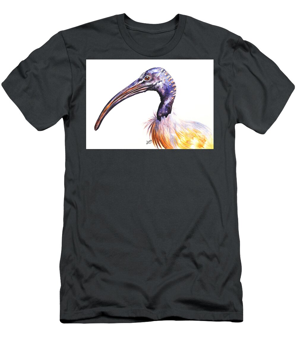Ibis T-Shirt featuring the painting Mr. Personality by Luna Vermeulen