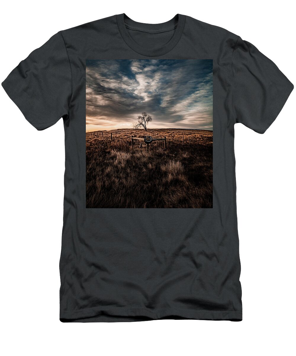 Prairie T-Shirt featuring the photograph Murray Tree by Darcy Dietrich