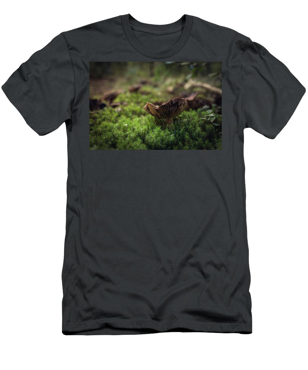 Forest T-Shirt featuring the photograph Mushrooms by Gavin Lewis