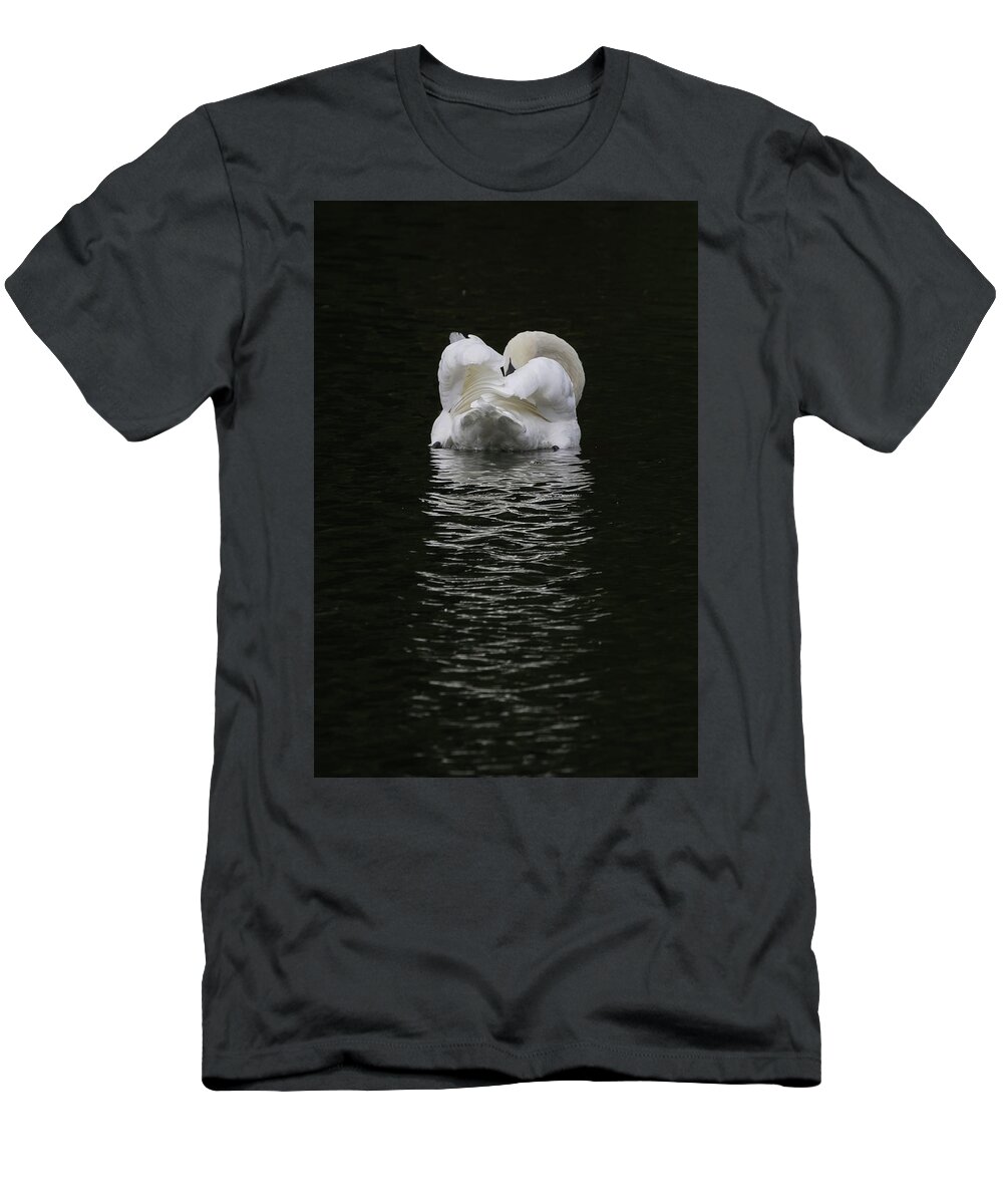 Flyladyphotographybywendycooper T-Shirt featuring the photograph Mute Swan by Wendy Cooper