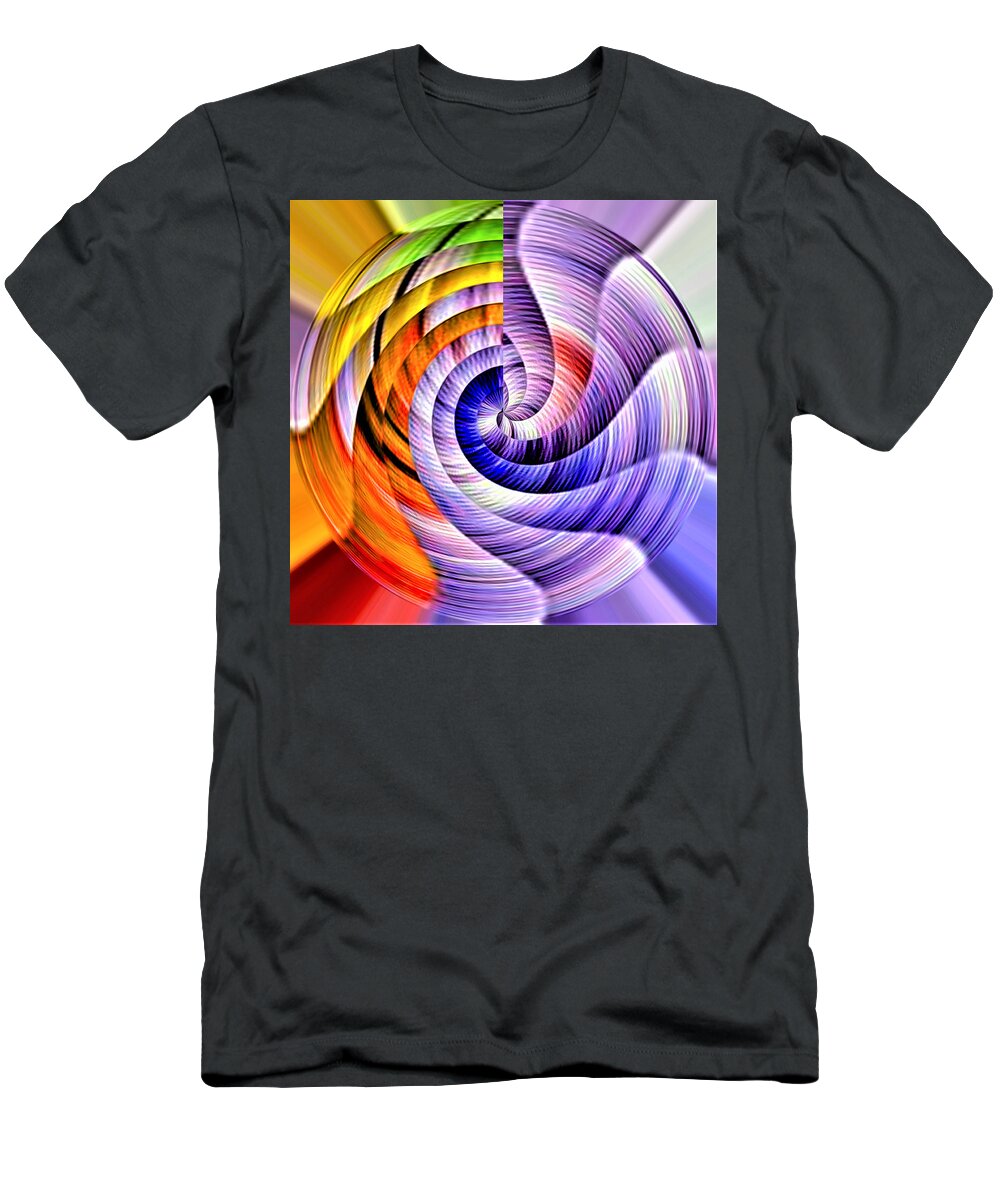 Abstract T-Shirt featuring the digital art My Biggest Fan by Ronald Mills