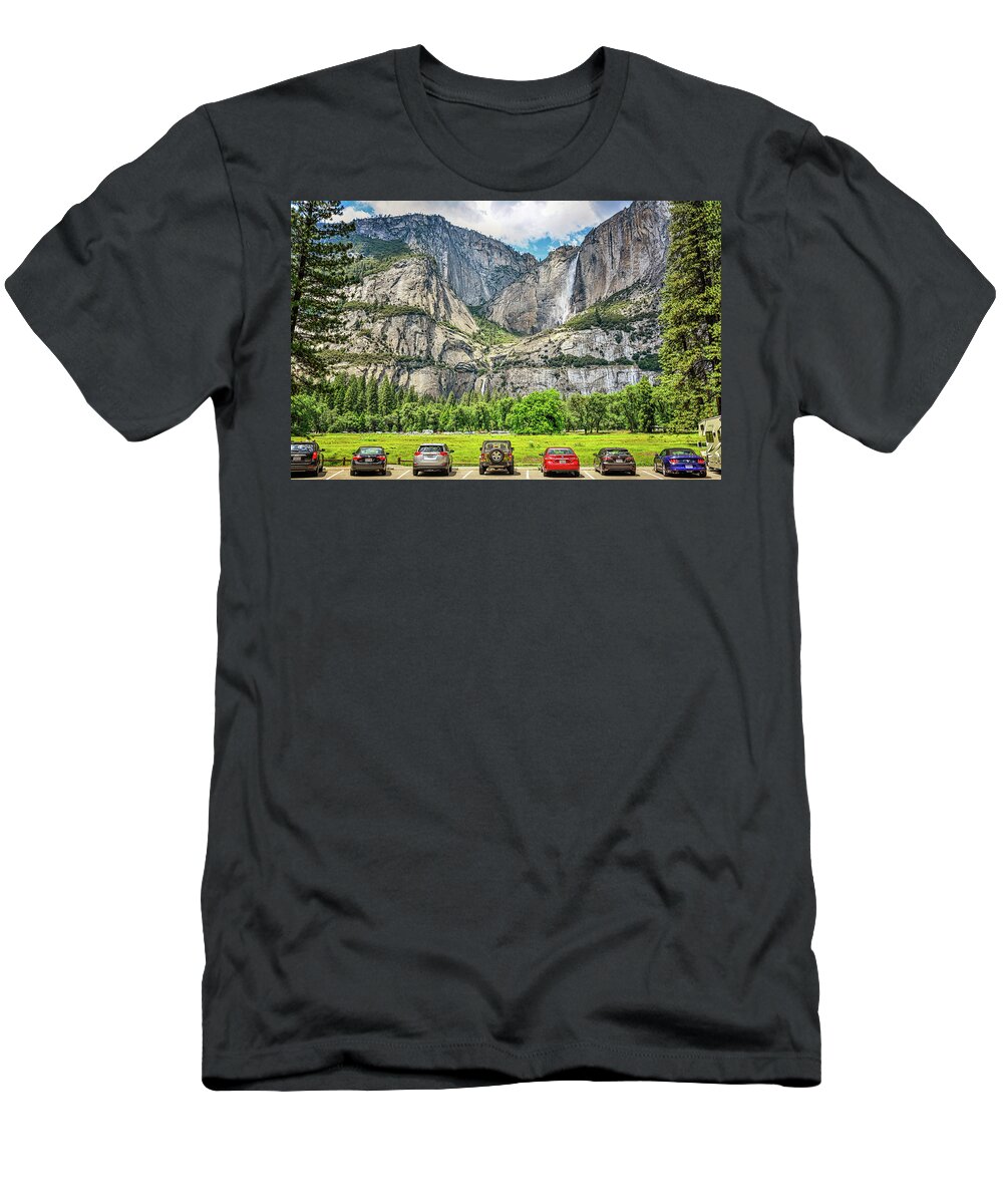 Yosemite Valley T-Shirt featuring the photograph Nature's Drive-In Movie by Joseph S Giacalone