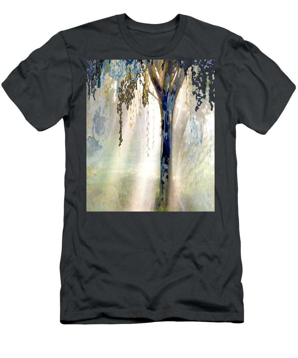 Oil Painting T-Shirt featuring the painting Natures Trees Connected by Todd Krasovetz