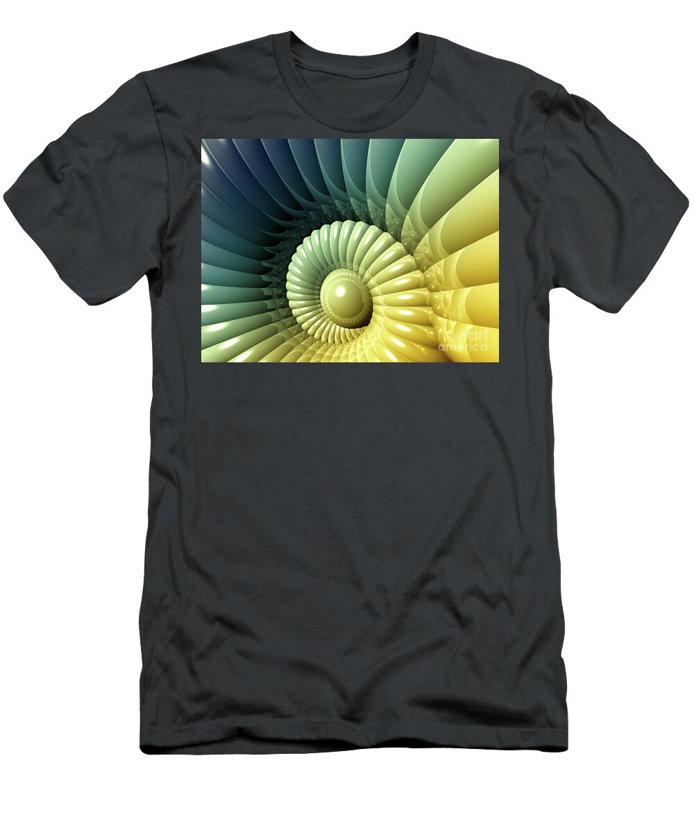 Nautilus T-Shirt featuring the digital art Nautilus by Phil Perkins