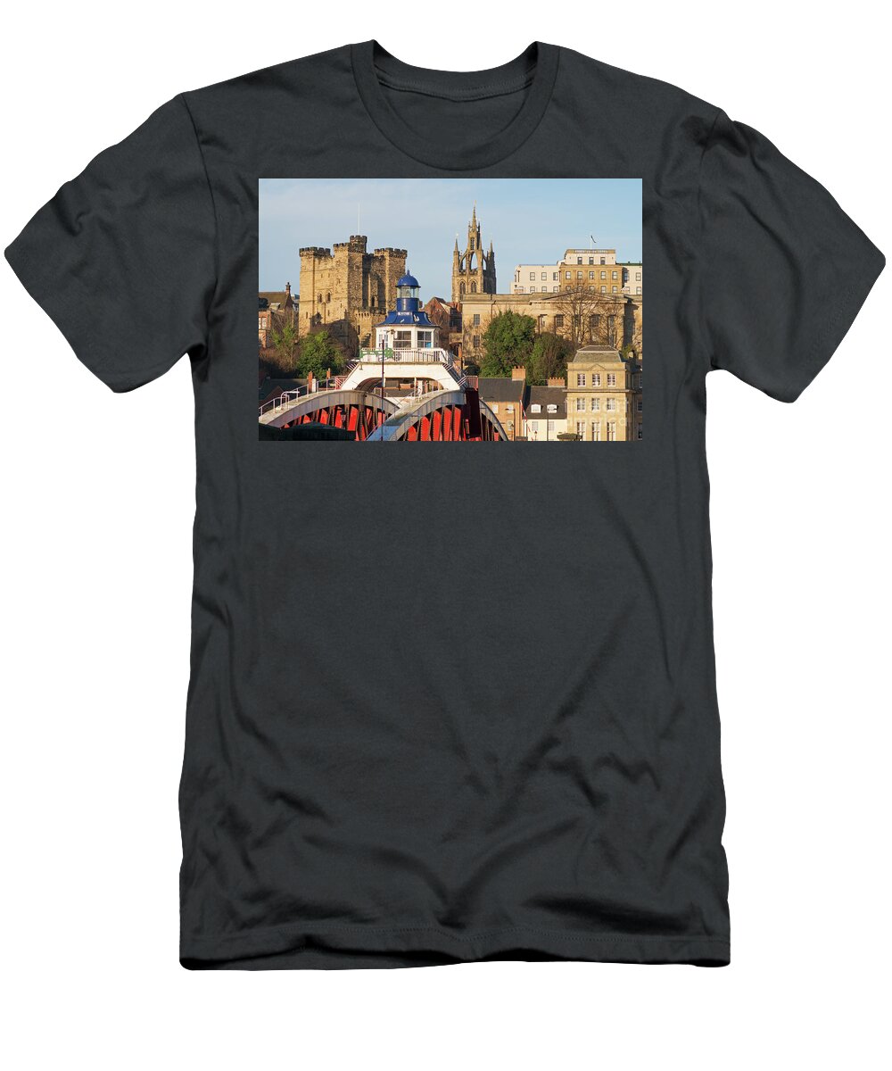 Newcastle Upon Tyne T-Shirt featuring the photograph Newcastle upon Tyne skyline by Bryan Attewell