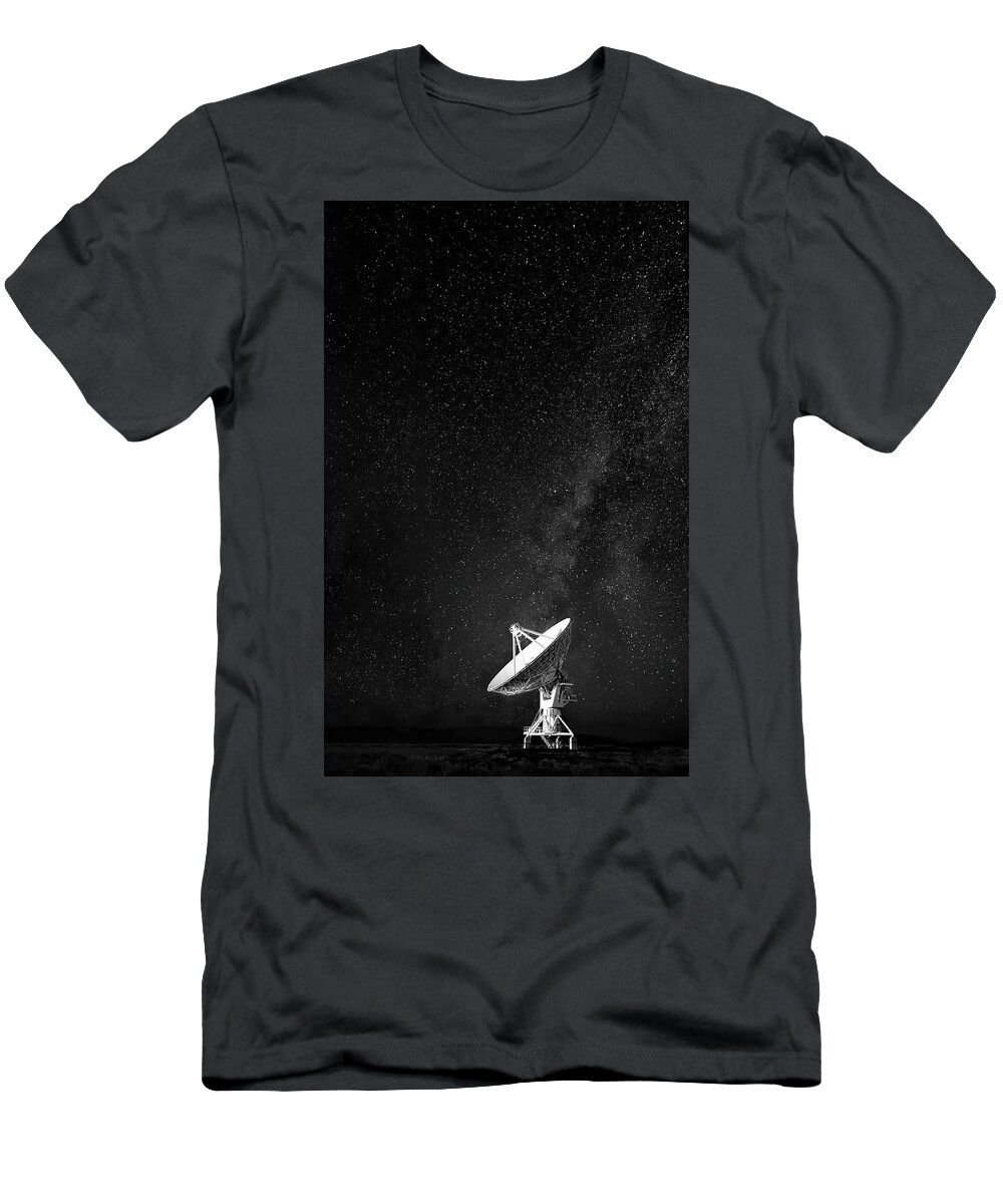 Vla T-Shirt featuring the photograph Night at the Array by Art Cole