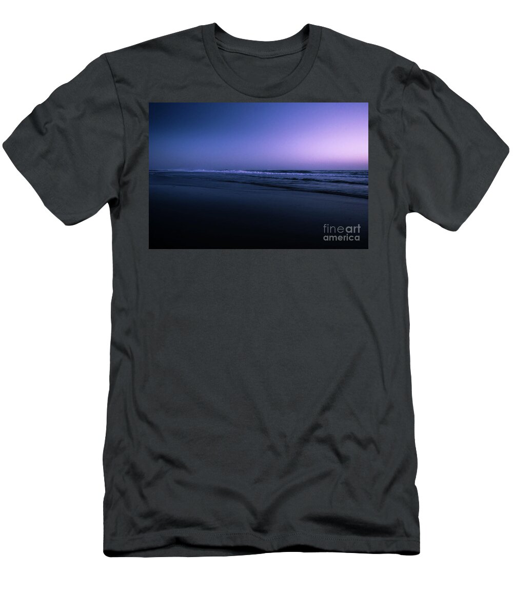 Water T-Shirt featuring the photograph Night At The Ocean by Hannes Cmarits