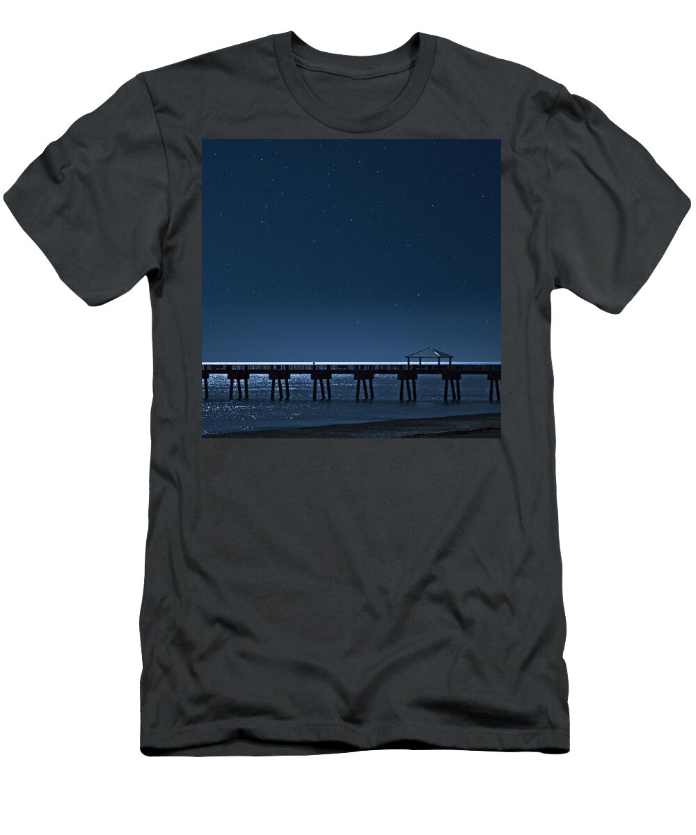Juno Pier T-Shirt featuring the photograph Night Influence by Laura Fasulo
