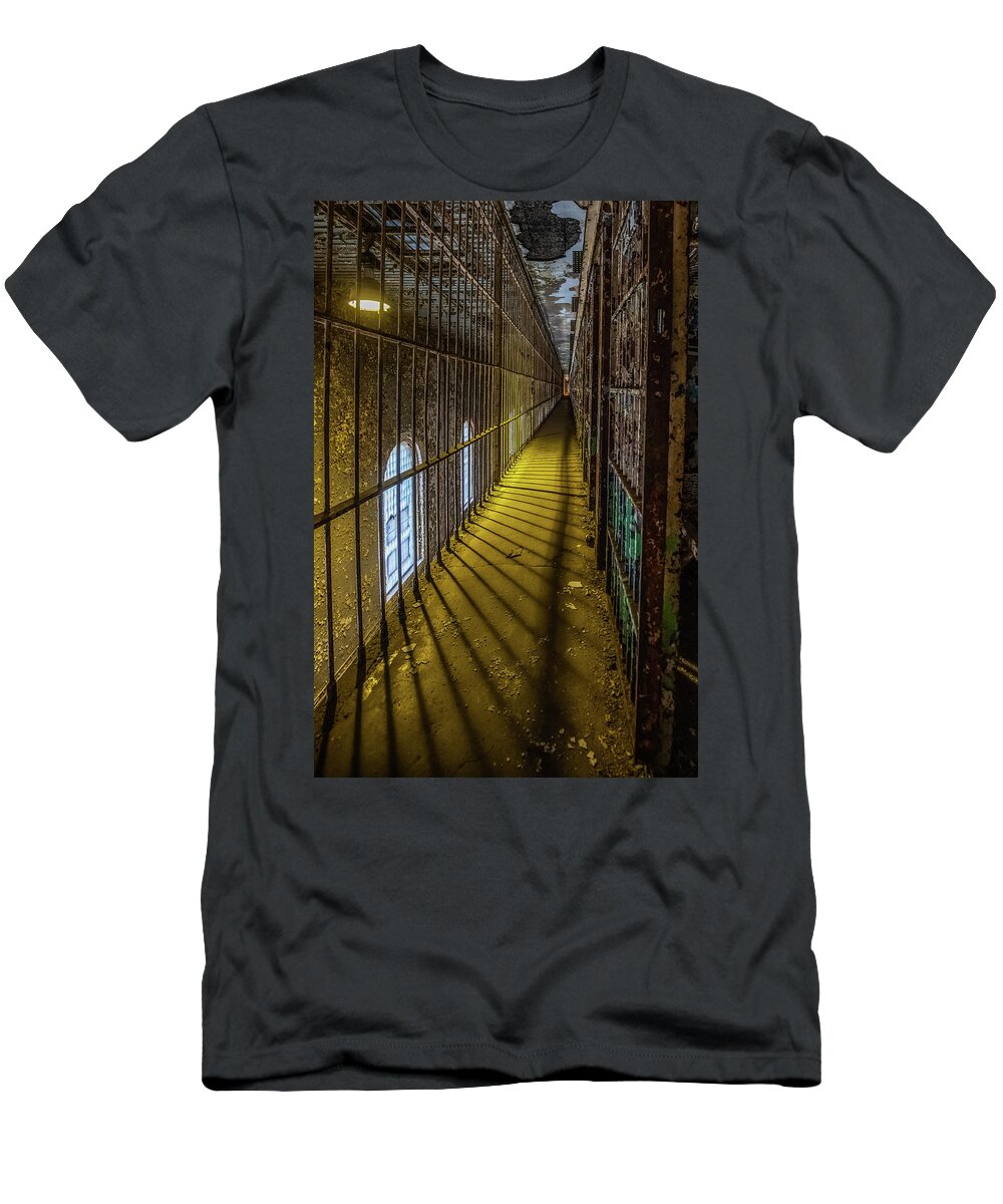 Creepy T-Shirt featuring the photograph No Escape in Sight by Lon Dittrick