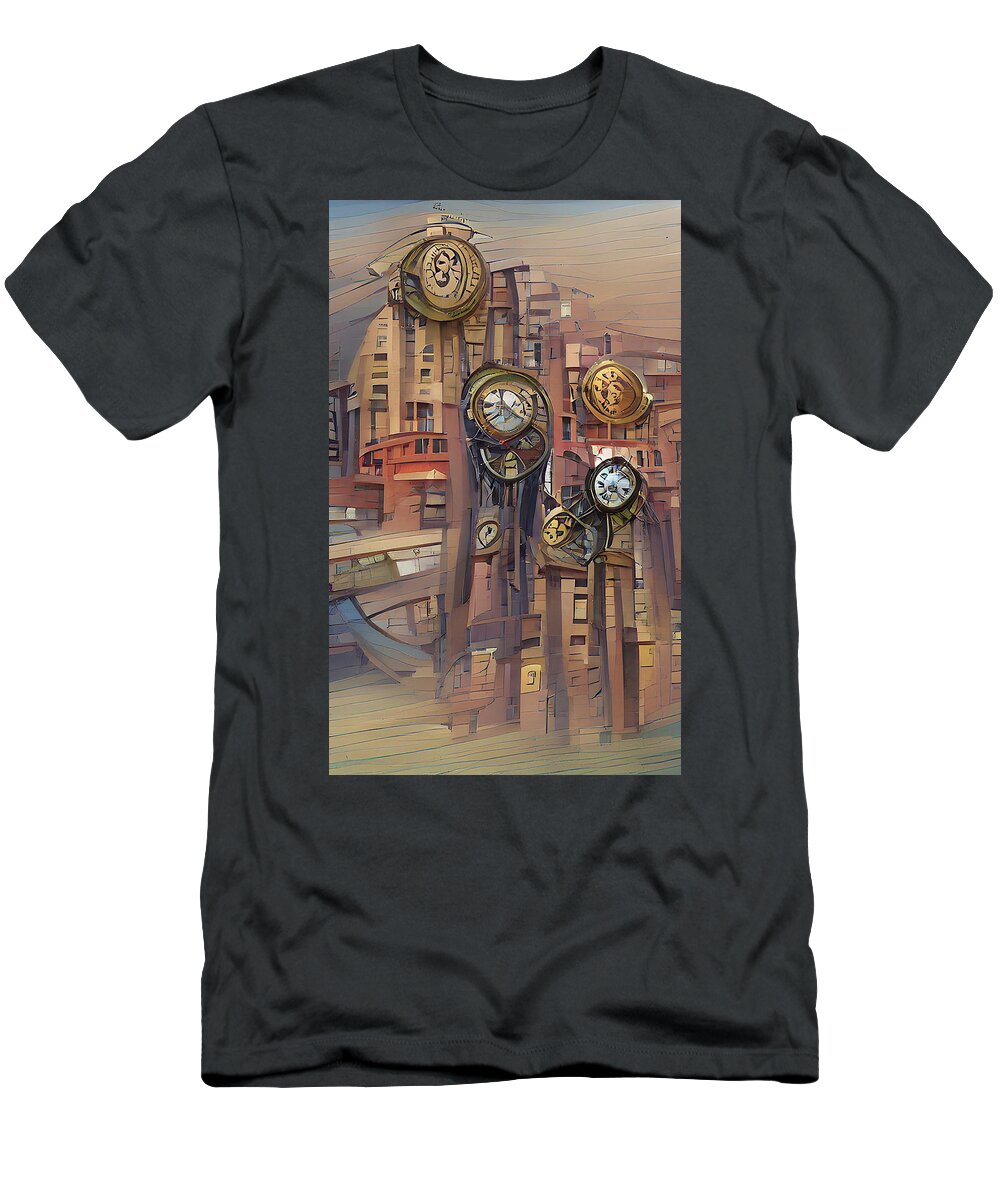 Richard Reeve T-Shirt featuring the digital art No Time Left by Richard Reeve