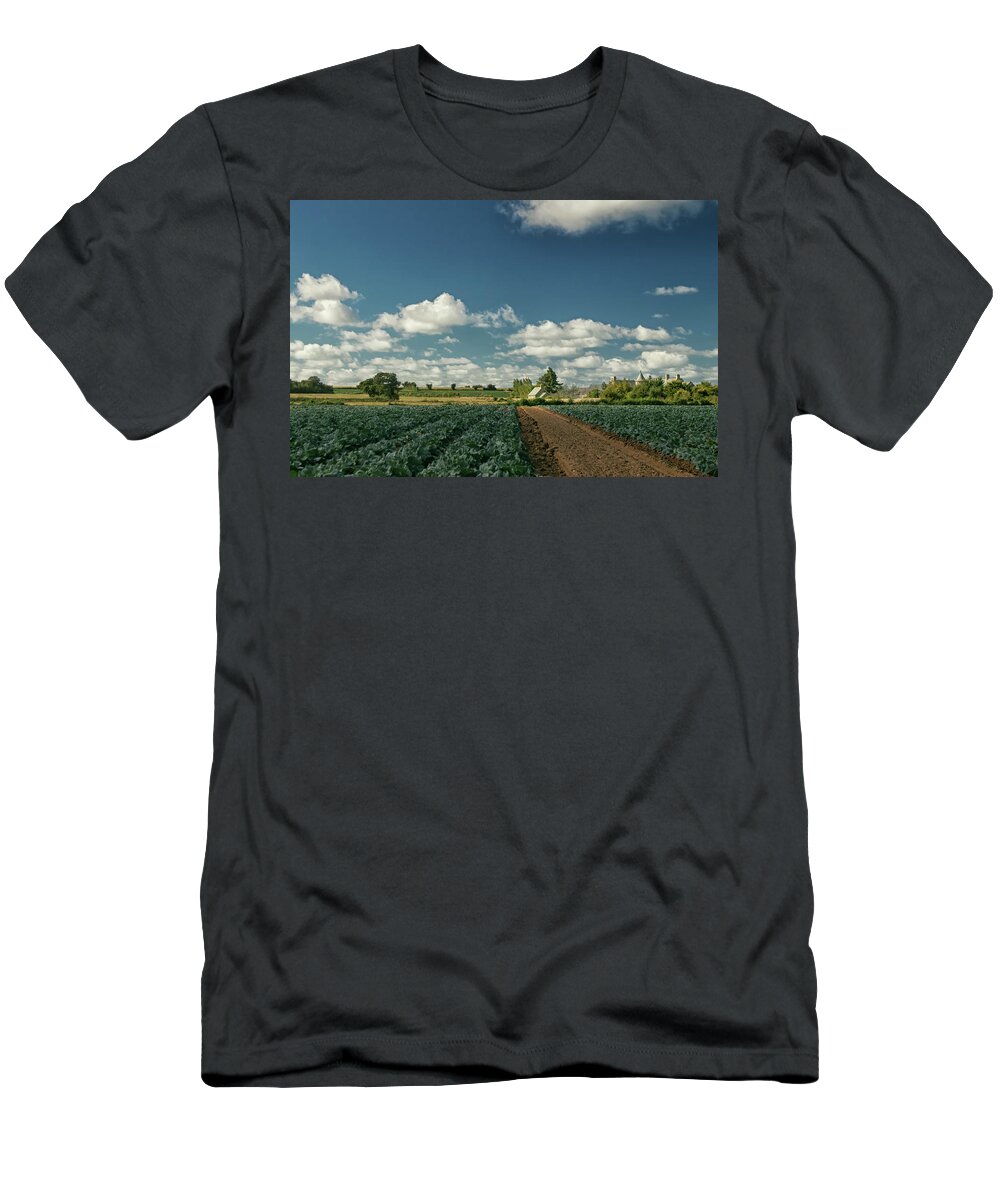 Country T-Shirt featuring the photograph Normandy Countryside 1 by Lisa Chorny