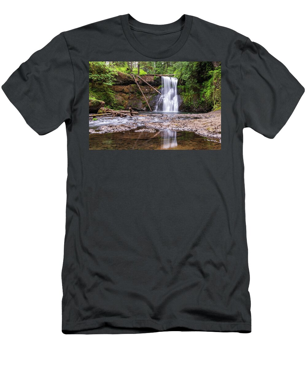 Falls T-Shirt featuring the photograph North Falls by Stephen Sloan