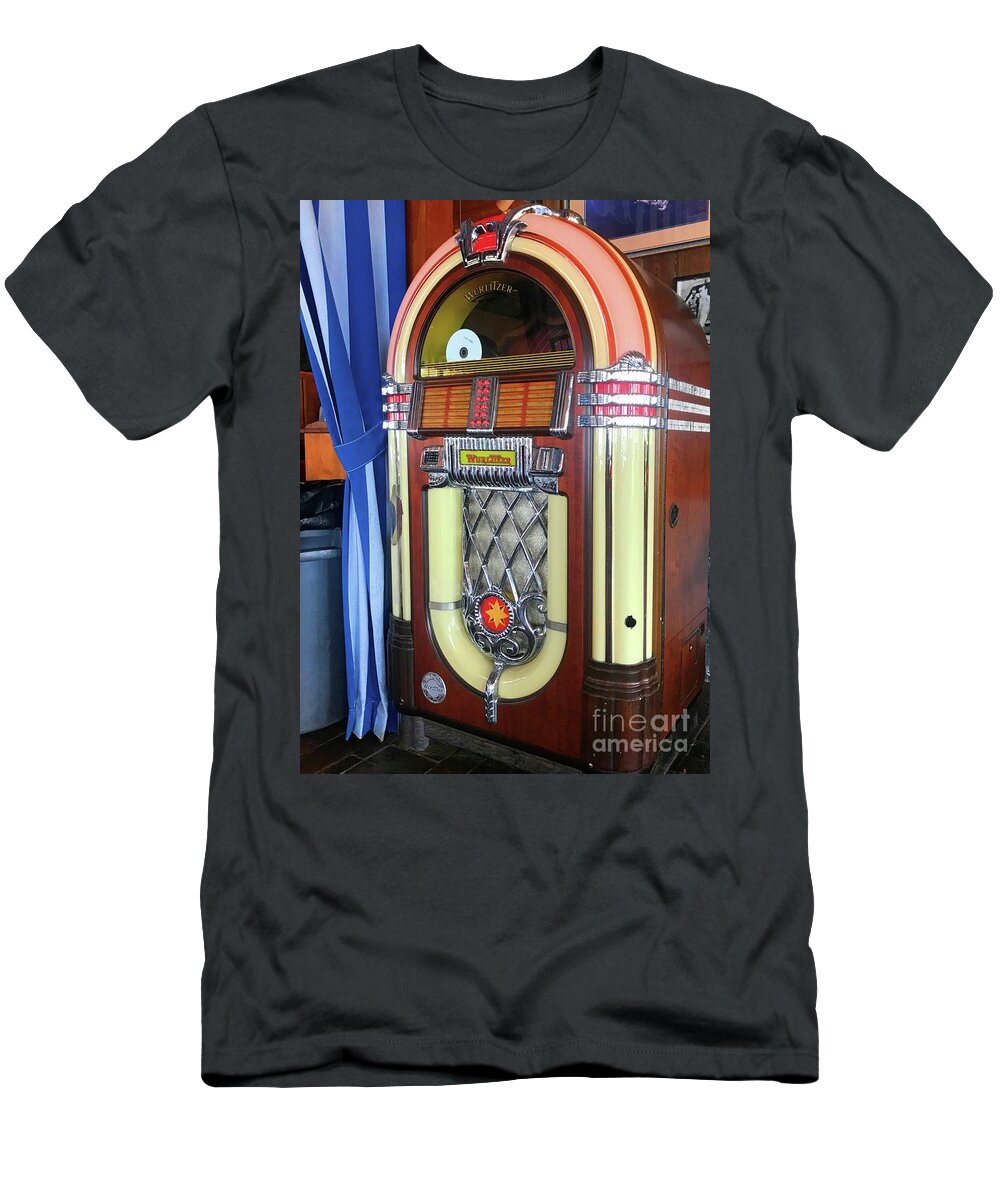 Jukebox T-Shirt featuring the photograph Noteworthy Wurlitzer by Barbie Corbett-Newmin