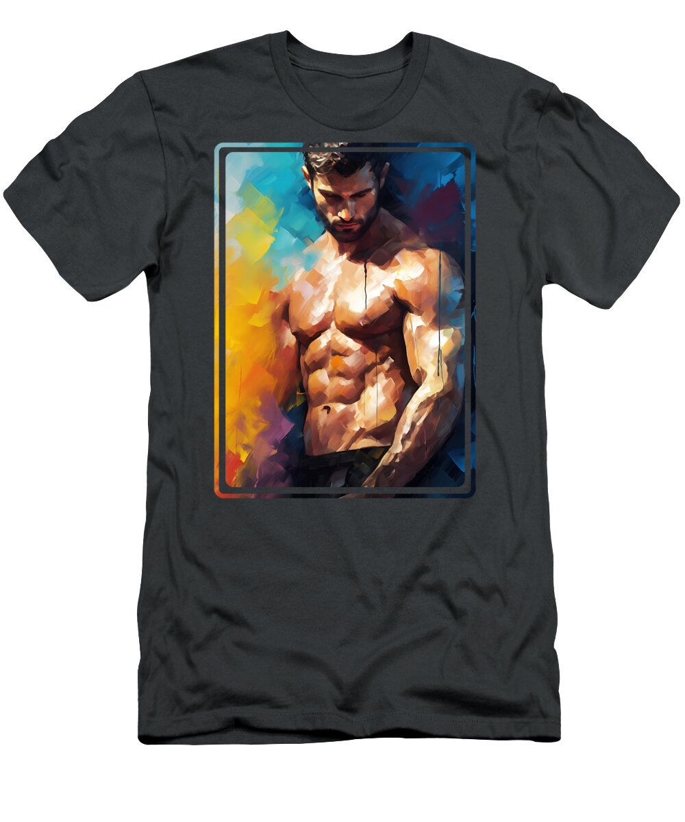 Nude Painting T-Shirt featuring the painting Nude Painting by Mark Ashkenazi