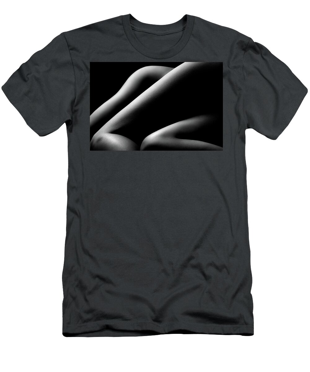 Woman T-Shirt featuring the photograph Nude woman bodyscape 58 by Johan Swanepoel