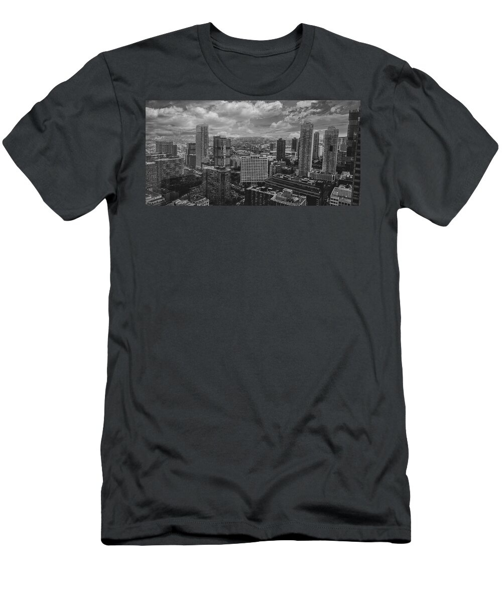 New York City T-Shirt featuring the photograph NY City Sky Line by Montez Kerr