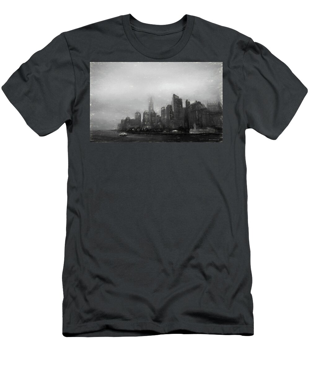 Sketch T-Shirt featuring the drawing NYC tour of Manhattan by Richard Worthington