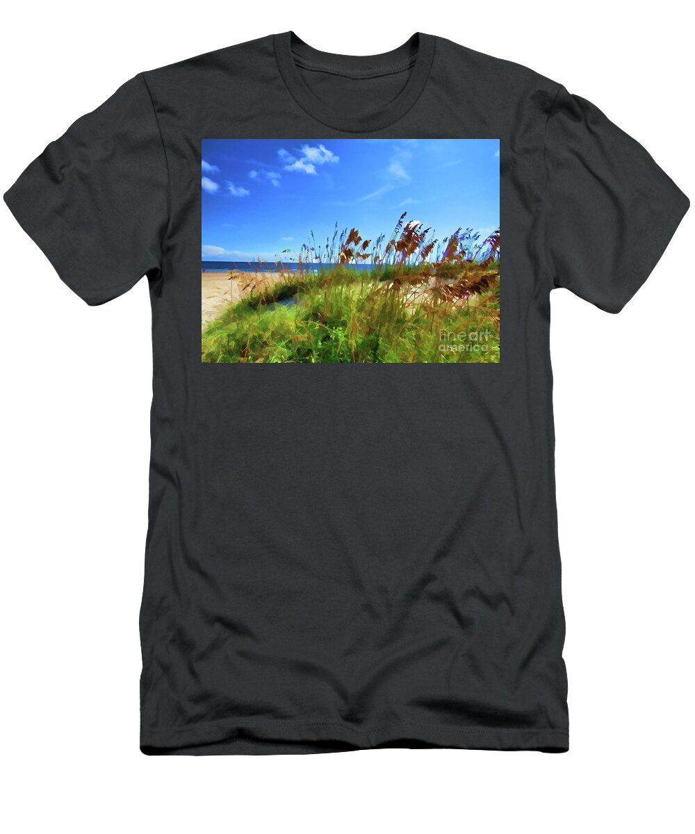 Dune T-Shirt featuring the photograph Oats of the Sea by Roberta Byram