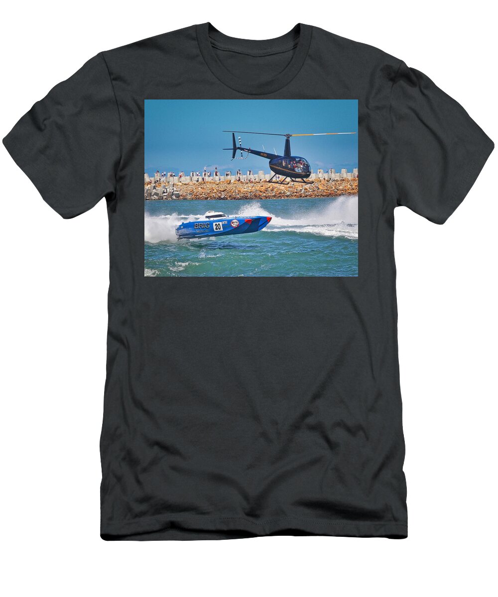 Superboat T-Shirt featuring the photograph Offshore Superboat Championships by Peter Cole