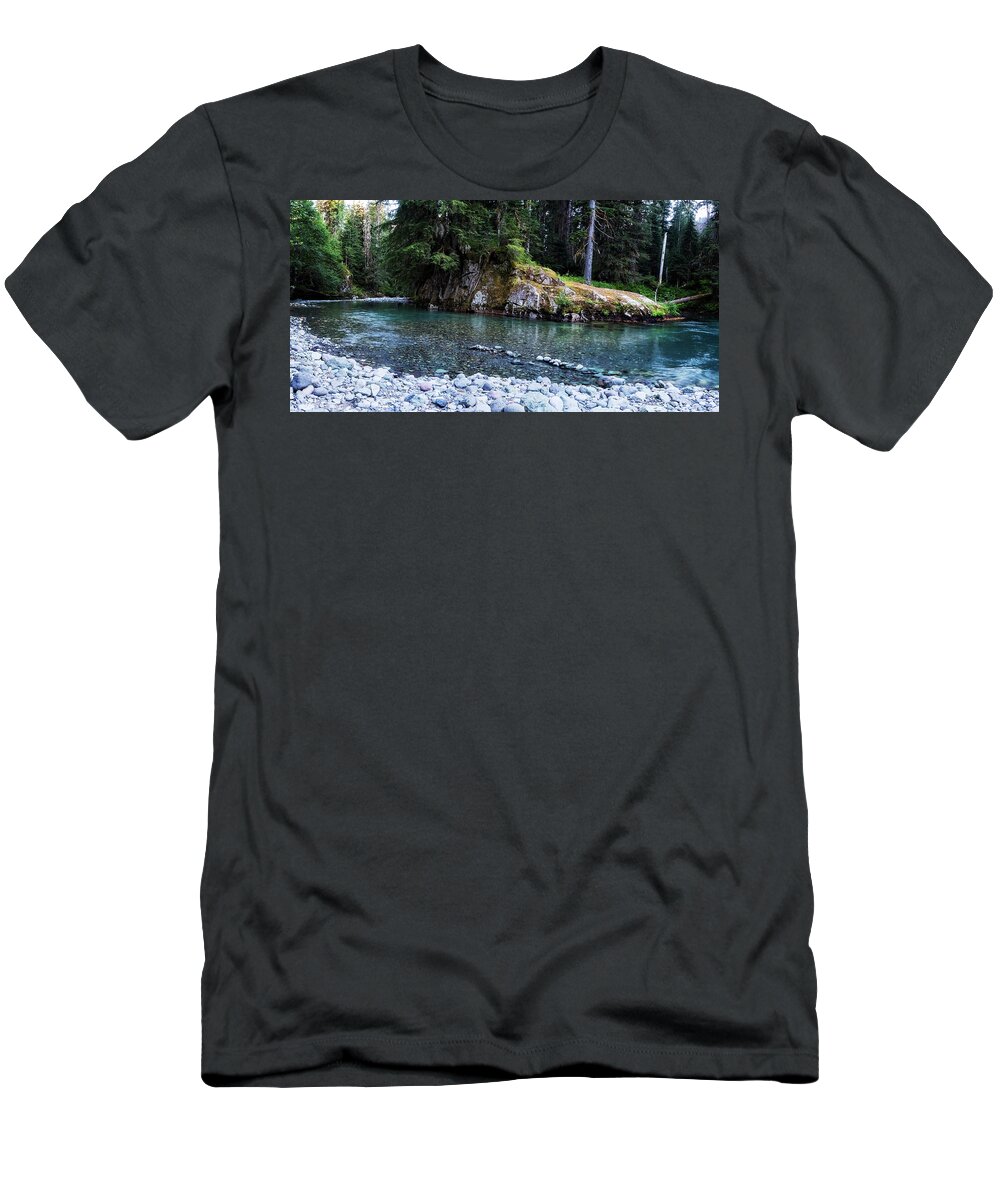 Ohanapecosh River T-Shirt featuring the photograph Ohanapecosh River by Belinda Greb