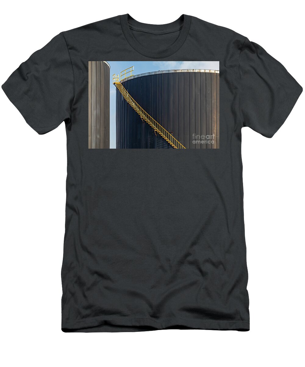 Oil T-Shirt featuring the photograph Oil Storage Tanks by Jim West