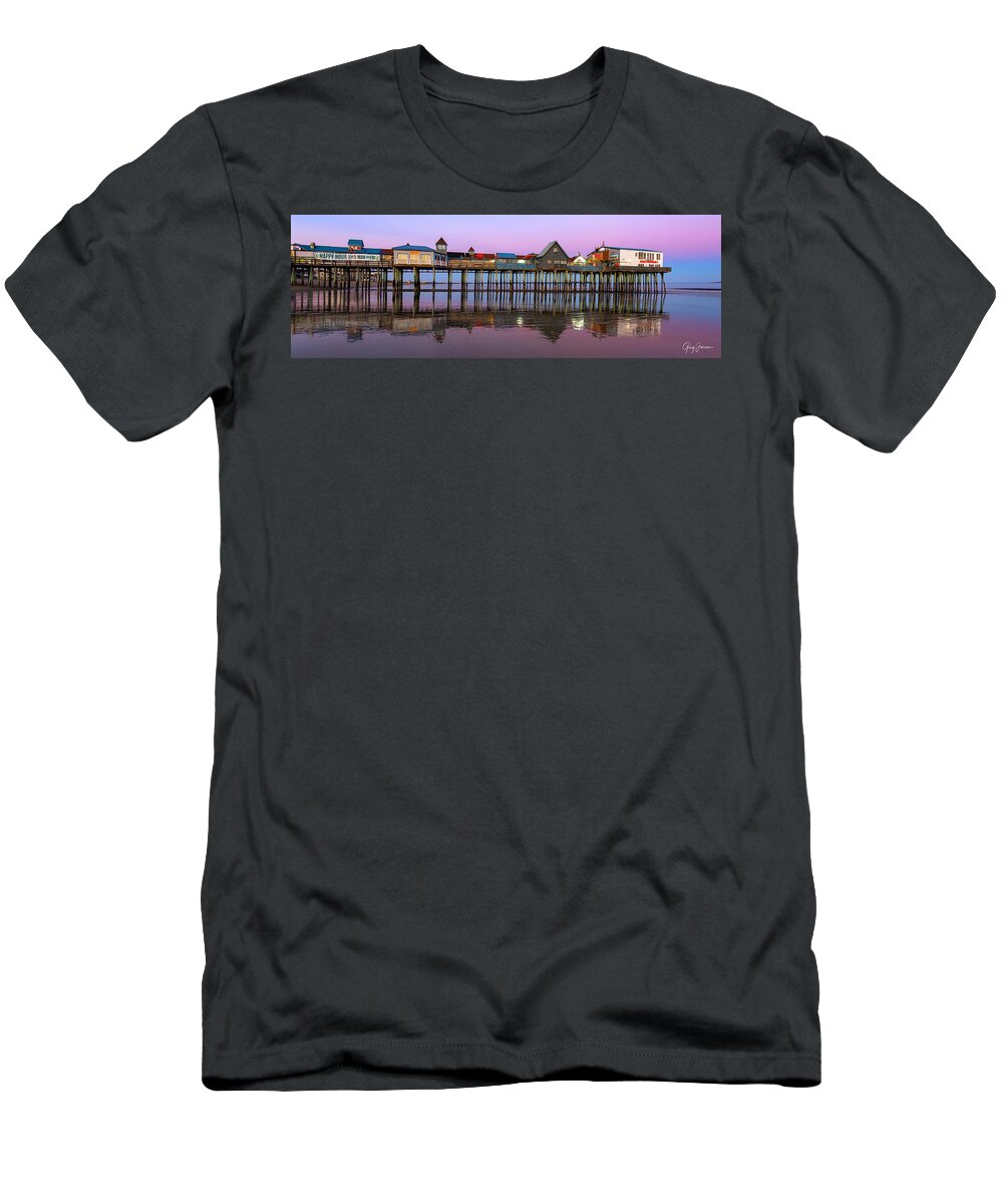 Maine T-Shirt featuring the photograph Old Orchard Beach Pier by Gary Johnson