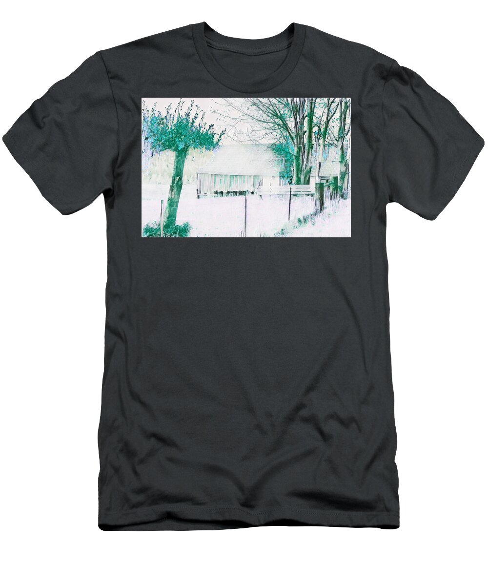 Barn T-Shirt featuring the photograph Olympic Peninsula Barn color by Cathy Anderson