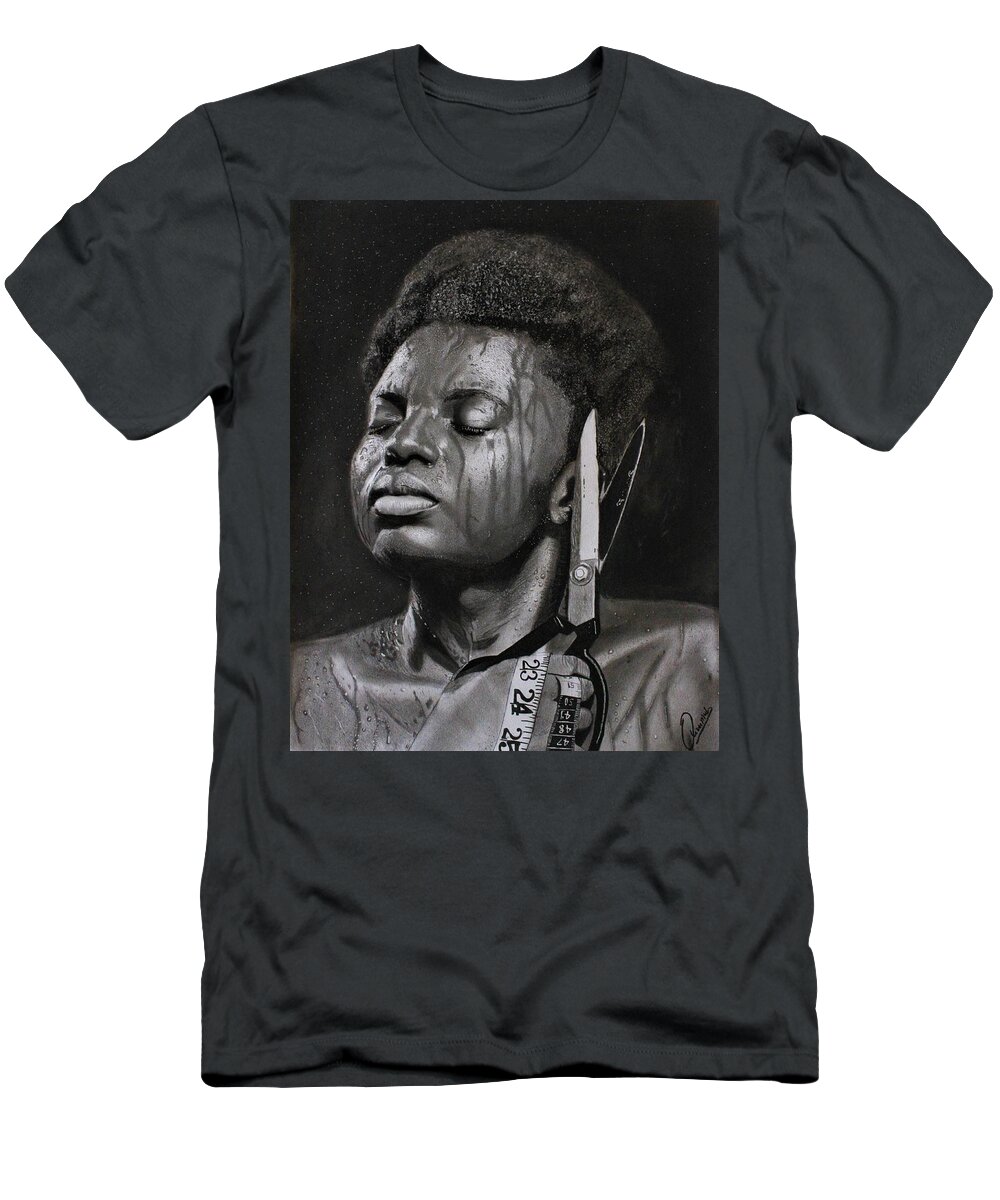 Hyperrealism T-Shirt featuring the drawing OM3- Olivier Mub by Olivier Mub
