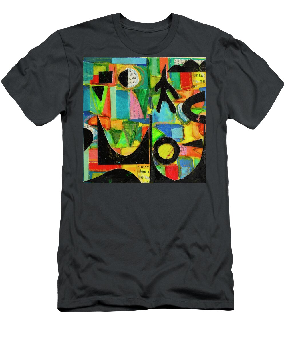 Lake Anne T-Shirt featuring the mixed media On Lake Anne by Julia Malakoff