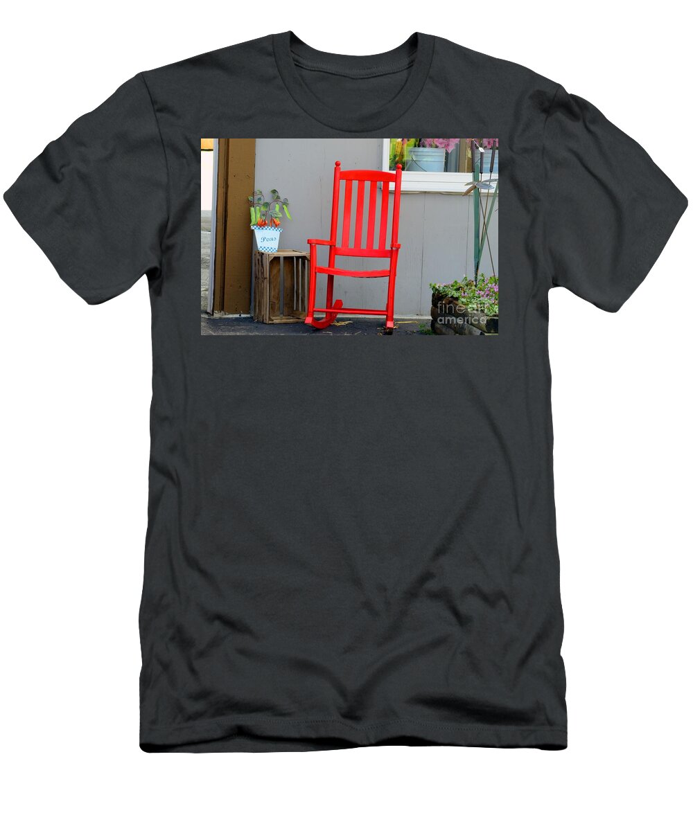 Art T-Shirt featuring the photograph On the porch by Action