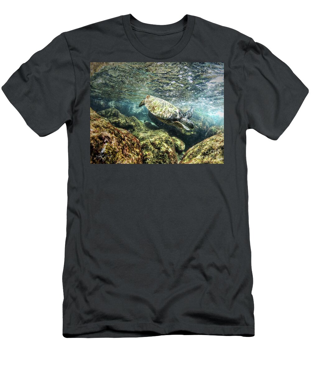 Ocean T-Shirt featuring the photograph On the Rocks by Larry Young