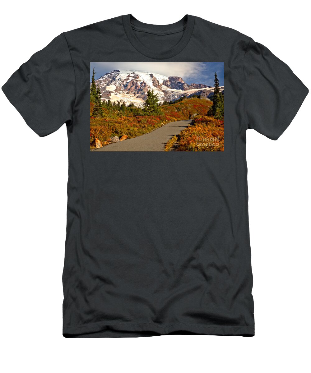 Mt T-Shirt featuring the photograph On The Trail To Paradise by Adam Jewell