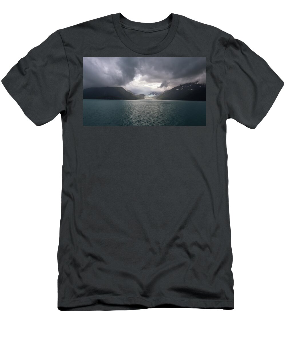 Glacier Bay National Park T-Shirt featuring the photograph One Morning At Glacier Bay by Ed Williams
