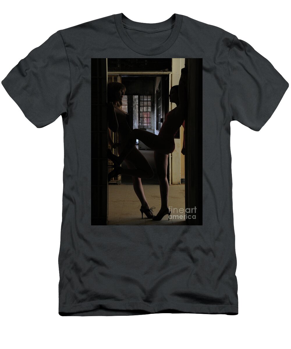 Women T-Shirt featuring the photograph One on One by Robert WK Clark