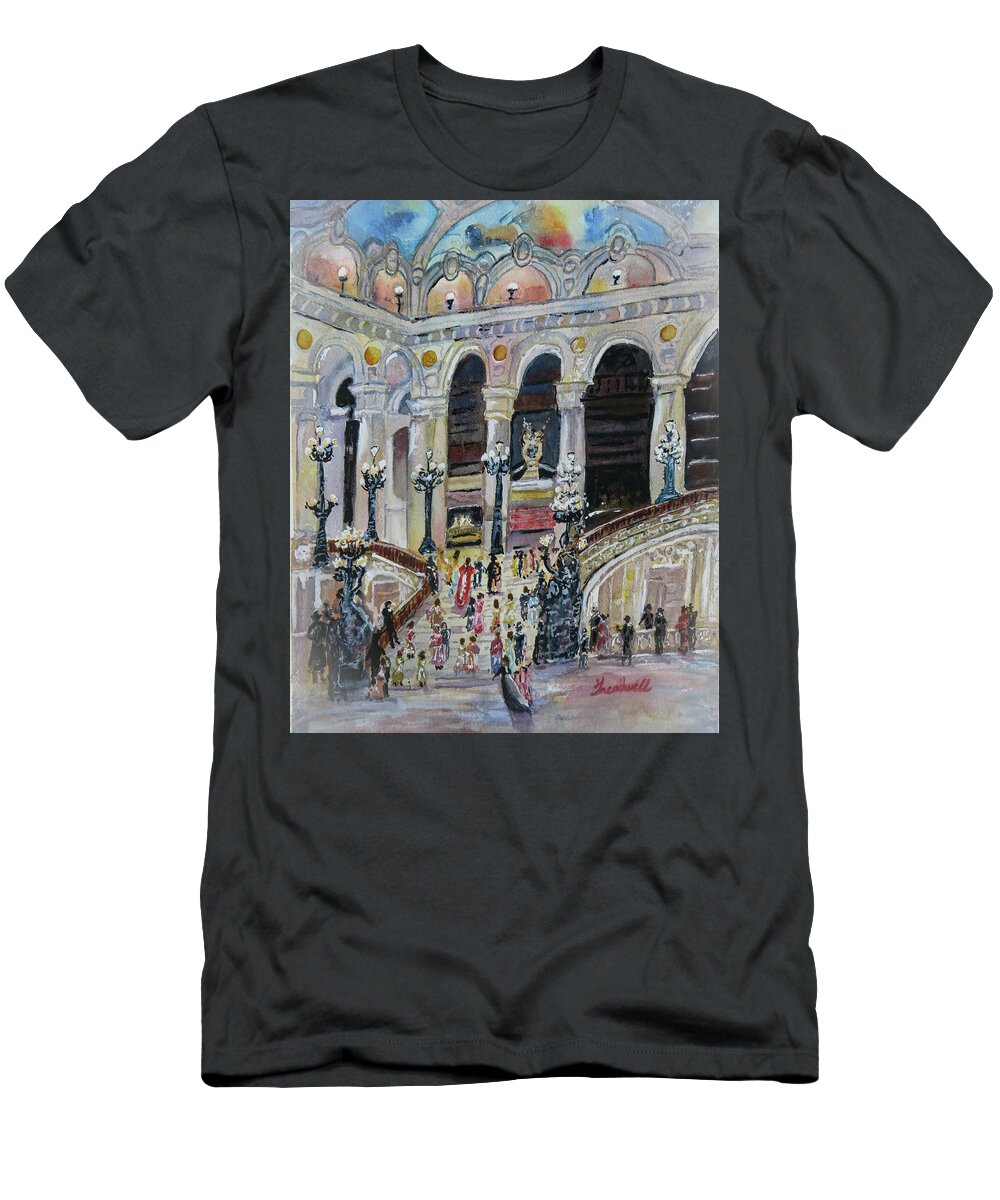 Opera Garnier, Paris T-Shirt by Mary Treadwell - Fine Art America