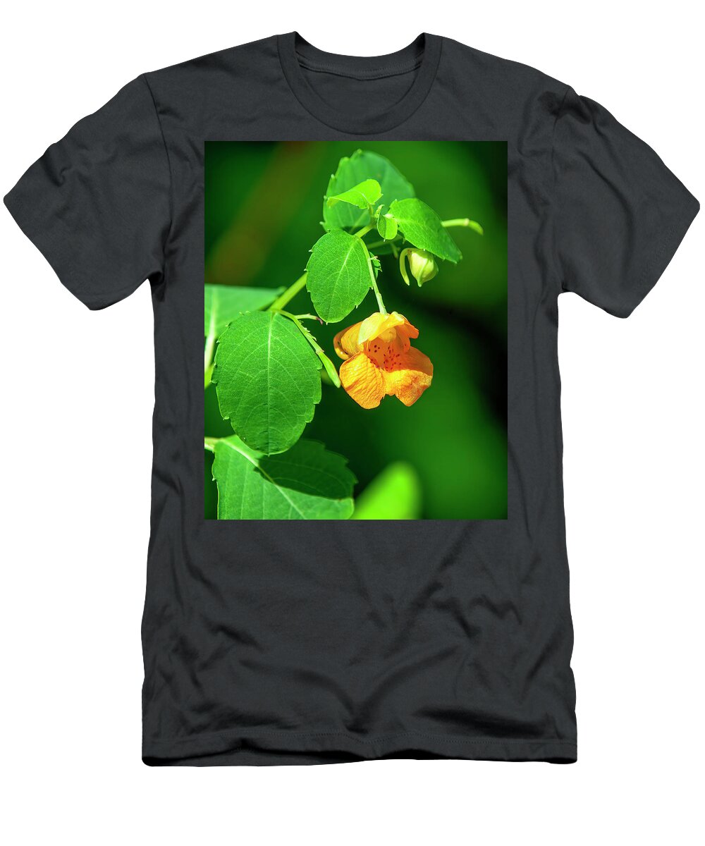 Balsam Family T-Shirt featuring the photograph Orange Jewelweed DFL1221 by Gerry Gantt
