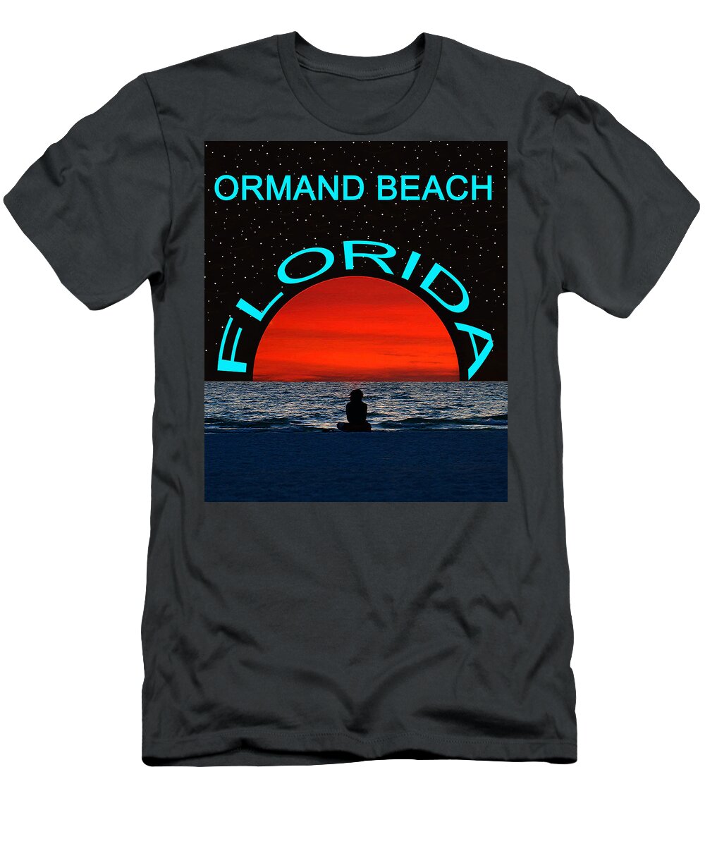 Florida Beach T-Shirt featuring the photograph Ormand Beach FL Dream Girl by David Lee Thompson