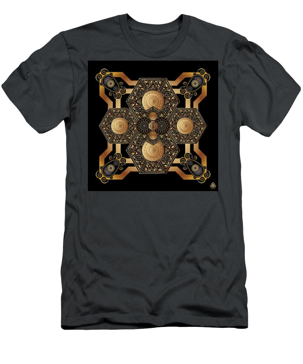 Abstract Mandala T-Shirt featuring the digital art Ornativo Vero Circulus No 4182 by Alan Bennington